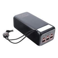 power bank 50000 - Veger Tank Lite (W5001) 50000mAh, 22.5W, juodas (black) - 5 nuotrauka