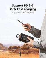 power bank 50000 - Veger Tank Lite (W5001) 50000mAh, 22.5W, juodas (black) - 23 nuotrauka