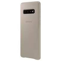 samsung s10 nugarele - Samsung "Leather Cover Galaxy S10 (EF-VG973LJE)" Gray - 2 nuotrauka