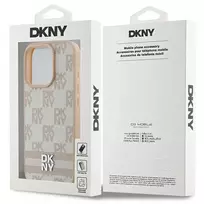 apple iphone 16 pink - Dkny "Checkered Pattern Printed Stripes Case iPhone 16 Pro" Pink - 3 nuotrauka