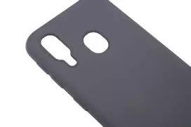 telefonas samsung a40 - Korpuso galas, galinis dangtelis Evelatus         Samsung      A40 Soft Touch Silicone       Black - 2 nuotrauka