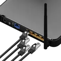 cat 5e senukai - ExtraLink Cable FTP CAT 5e 10m Black - 4 nuotrauka