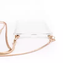 pakabinamas deklas telefonui - Korpuso galas, galinis dangtelis Evelatus         Apple      iPhone 6/6S Silicone TPU Transparent with Necklace Strap       Gold - 4 nuotrauka