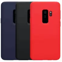 samsung galaxy s9 deklas - Korpuso galas, galinis dangtelis Evelatus         Samsung      S9 Plus Soft Touch Silicone       Black - 2 nuotrauka