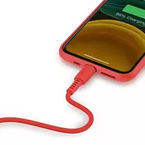 usb lightning laidas baseus - Baseus CALDC-09 Red - 3 nuotrauka