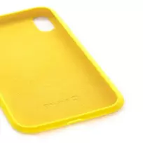 iphone korpusas - Korpuso galas, galinis dangtelis Evelatus         Apple      iPhone Xs Soft case with bottom       Light Yellow - 2 nuotrauka