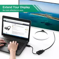 mini dp displayport adapteris - UGREEN DP109 DisplayPort to VGA adapter (black) - 4 nuotrauka
