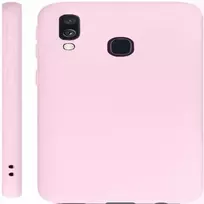 samsung a40 deklas - Korpuso galas, galinis dangtelis Evelatus         Samsung      A40 Soft Touch Silicone       Beige - 2 nuotrauka
