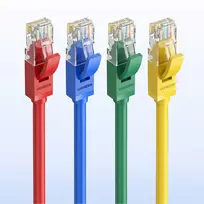 ugreen ethernet rj45 cat 6 - UGREEN NW102 Ethernet RJ45 Rounded Network Cable, Cat.6, UTP, 1m (Blue) - 5 nuotrauka