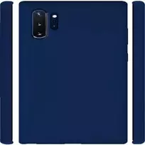 samsung note 10 plus - Korpuso galas, galinis dangtelis Evelatus         Samsung      Note 10 Plus Soft Touch Silicone       Blue - 2 nuotrauka