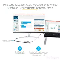 usb c to displayport 1.4 kabelis - StarTech USB C TO DP ADAPTER - 8K/4K/. - 4 nuotrauka