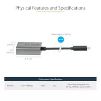 usb c to displayport 1.4 kabelis - StarTech USB C TO DP ADAPTER - 8K/4K/. - 5 nuotrauka