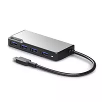 usb adapter usb port - Alogic Adapteris Fusion USB-C 4-in-1 USB-A & USB-C grau - 2 nuotrauka