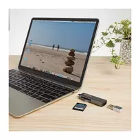type 2 kabelis - Pny Technologies Skaitytuvas PNY USB C / USB A adapteris (R-TC-UA-3N1E01- RB) - 2 nuotrauka
