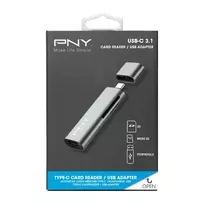 type 2 kabelis - Pny Technologies Skaitytuvas PNY USB C / USB A adapteris (R-TC-UA-3N1E01- RB) - 4 nuotrauka