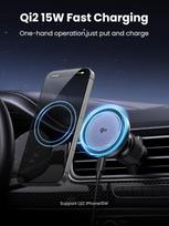 wireless charger - Ugreen W708 MagSafe Wireless Charger Holder, 15W, juodas (Black) - 5 nuotrauka