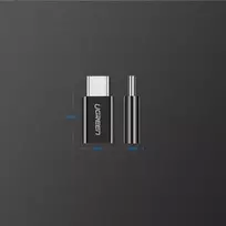 ugreen micro usb laidas - Ugreen 30391 micro USB to USB Type C adapter Black - 4 nuotrauka