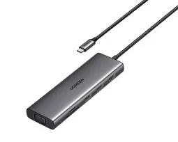 usb c 3.5mm usb c ugreen - UGREEN Revodok CM498 10-in-1 USB-C Hub (Juodas / Black) - 2 nuotrauka
