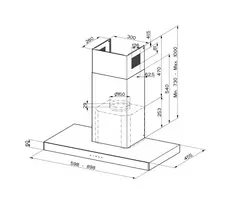faber gartraukis - Faber STILO GLASS SMART A90 - 2 nuotrauka