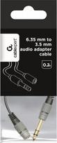 3.5mm male - Gembird 6.35mm Male To 3.5mm Female Audio Adapter A-63M35F-0.2M - 2 nuotrauka