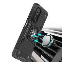 chinon deklas - Wozinsky Ring Armor Tough Hybrid Dėklas su Magnetiniu Laikikliu Mi Poco M4 Pro 5G / Redmi Note 11 5G - Juodas (Black) - 4 nuotrauka