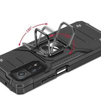 chinon deklas - Wozinsky Ring Armor Tough Hybrid Dėklas su Magnetiniu Laikikliu Mi Poco M4 Pro 5G / Redmi Note 11 5G - Juodas (Black) - 5 nuotrauka
