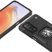 chinon deklas - Wozinsky Ring Armor Tough Hybrid Dėklas su Magnetiniu Laikikliu Mi Poco M4 Pro 5G / Redmi Note 11 5G - Juodas (Black) - 8 nuotrauka
