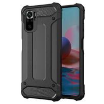 xiaomi poco m4 pro deklas - Hurtel "Hybrid Armor Xiaomi Poco M4 Pro 5G" Black - 2 nuotrauka