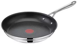 Tefal Jamie Oliver Cook Smart, 28 cm, nerūdijantysis plienas/juoda (Stainless Steel/Black)