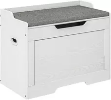 Pufas HOMCOM 103 litrų, baltas (White)
