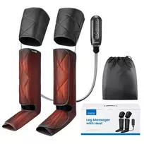 limfodrenazinis masazuoklis kojoms - RENPHO Aeria Ultimate Thermal 2 kojų masažuoklis su šildymo funkcija, juodas (Black) - 2 nuotrauka