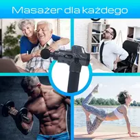 masazo pistoletas - Extralink Massage Gun Pro ,  Masažo pistoletas, Juodas (Black) - 2 nuotrauka