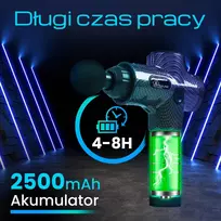 masazo pistoletas - Extralink Massage Gun Pro ,  Masažo pistoletas, Juodas (Black) - 7 nuotrauka