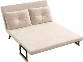 Sofa-lova HOMCOM, smėlio (Beige), 102 x 73 x 81 cm