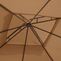 pavesines 300x300 cm - Lauko pavėsinė Zeltpro Classic, 300x300 cm, ruda - 5 nuotrauka