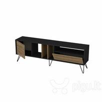 TV staliukas Kalune Design Mistico 180 cm, rudas/juodas