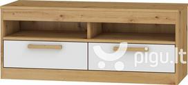TV staliukas Meblocross Maximus 2S, ąžuolo/baltos spalvos