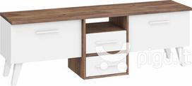 TV staliukas Nordis 2D2S, rudas/baltas