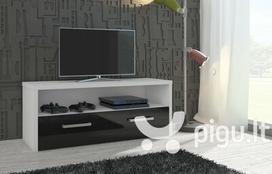 TV staliukas Tirana, baltas/juodas