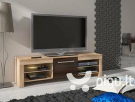 TV staliukas Flex, ąžuolo/rudos spalvos