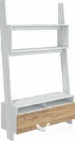 TV staliukas Rack, baltas/rudas