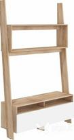 TV staliukas Rack, ąžuolo/baltos spalvos