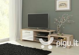 TV staliukas Orion, ąžuolo/baltos spalvos