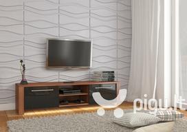 TV staliukas Helix, rudas/juodas