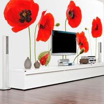 Fototapetas Artgeist Red Poppies, Summertime Reminiscence XXLFTNT1339SAM, 231 cm x 294 cm