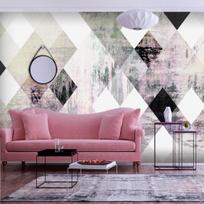 Fototapetas Artgeist Rhombic Chessboard (Pink) XLFT1556, 175 cm x 250 cm
