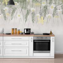 Fototapetas Artgeist Home Herbarium - Subtle Floral Motif With Flowers In Watercolour Style, 210 cm x 294 cm