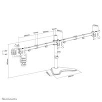 monitoriu laikiklis 100x100 - NEOMOUNTS BY NEWSTAR FLAT SCREEN DESK MOUNT (STAND) - 9 nuotrauka