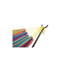 hamakas su remu - LEAN Sodo hamakas su rėmu dviems asmenims, Spalvingas (Colorful), 200x120 cm - 3 nuotrauka