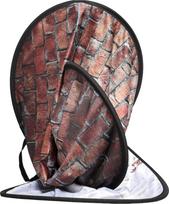 5.5x2.1 - Manfrotto background Urban Collapsible 1.5x2.1m, classic red/distressed white brick (LB5706) | LL LB5706 - 4 nuotrauka